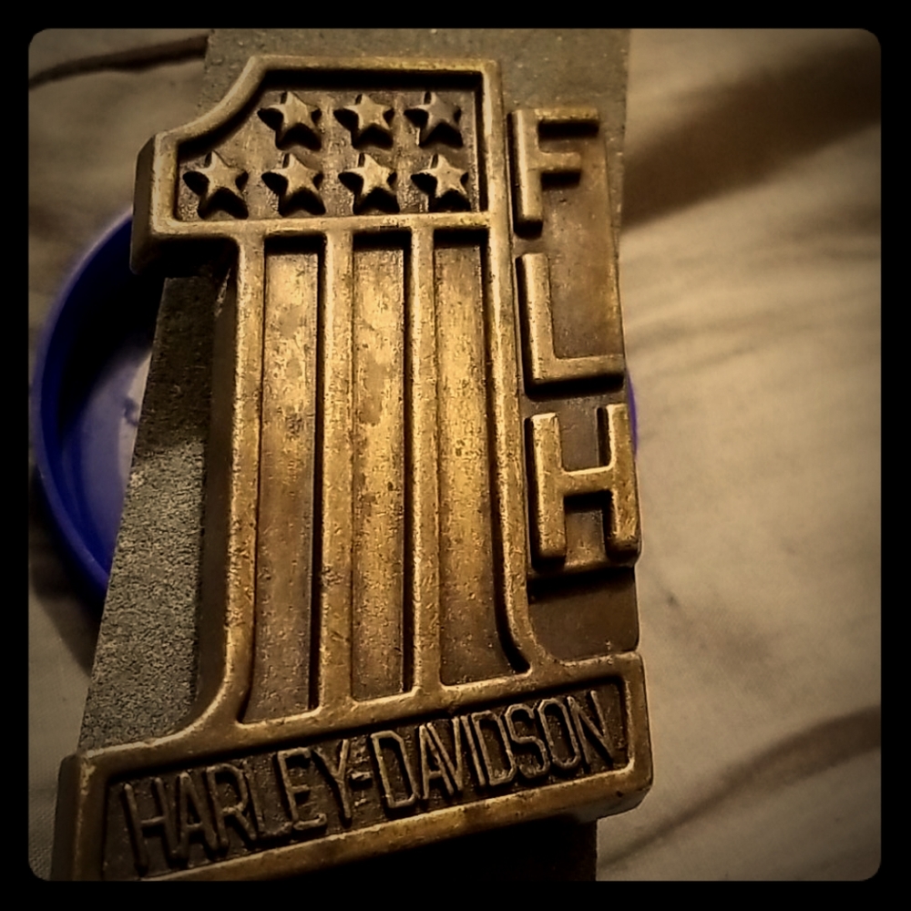 Vintage Harley Davidson belt buckle
